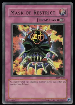 Mask of Restrict LON-018 Minor Fade Ultra Rare YU-GI-OH #2 - Image 1