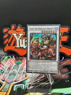 Yu-Gi-Oh! Zalen The Shackled Dragon BPRO-EN042 Super Rare 1st Ed NM - Image 1
