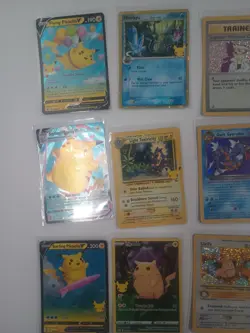 25th Pokemon Celebrations Card Lot- Holos, Pikachu, Charizard, Venusaur, V-Union - Image 2