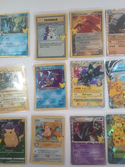 25th Pokemon Celebrations Card Lot- Holos, Pikachu, Charizard, Venusaur, V-Union - Image 3