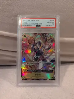 Sanji 2024 One Piece JAPANESE OP04 Alternate Art #104 PSA 10 - Image 1
