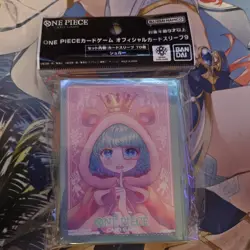 One Piece TCG: Official Card Sleeve Assortment 9 Sugar 70 Count Pink Light Blue - Image 1