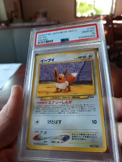 Eevee Japanese Promo Psa 10 Gem Mint 2000 Neo 2 133 P M Pocket Monsters Card Ccg - Image 2