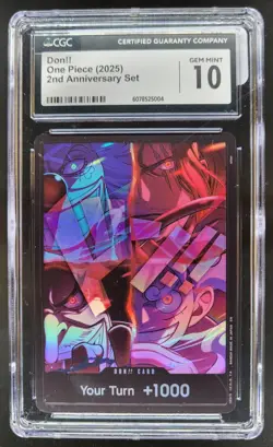 2025 ONE PIECE DON!! 2ND ANNIVERSARY SET CGC 10 D PT - Image 1