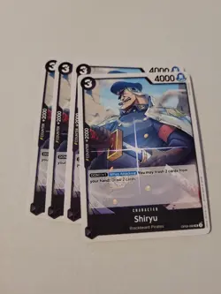 4 x Shiryu OP09-088 UC Emperors in the New World One Piece NM/M - Image 1