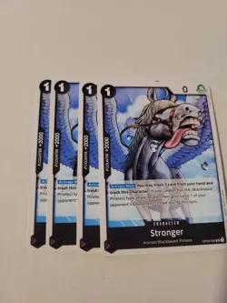4 x Stronger OP09-089 UC Emperors in the New World One Piece NM/M - Image 1