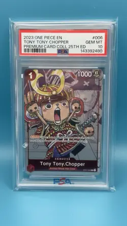 2023 One Piece Tony Tony Chopper 25th Anniversary ST01-006 PSA 10 GEM-MINT - Image 1