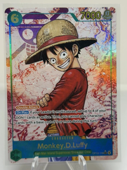 Monkey.D.Luffy Alt Art OP13-118 SEC RED FOIL - Image 1