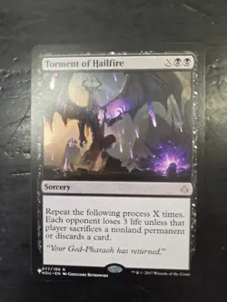 Torment of Hailfire Magic: The Gathering Sorcery Card - Image 1