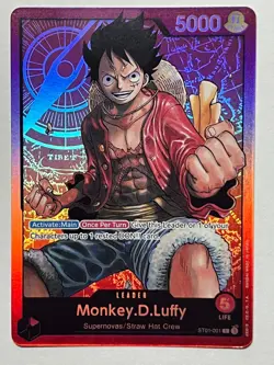 Monkey.D.Luffy ST01-001 One Piece Starter Deck 1 Straw Hat Crew - Image 1