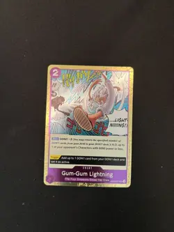 Gum-Gum Lightning OP09-077 Emperors in the New World One Piece NM - Image 1