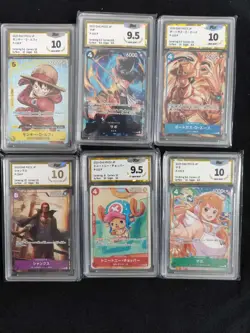2025 One Piece TCG JPN P-106 P P-103 P Monkey D Luffy Lot*6 PGS 10 LU57 - Image 1