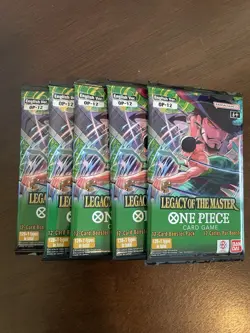 One Piece Legacy Of The Master OP-12 Five 5 Booster Packs Lot English - Image 1
