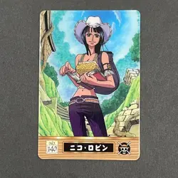M1289 Nico Robin No.140 Japanese One Piece Gumica Vintage Card 2005 - Image 1