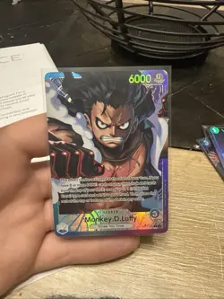 One Piece Card Game OP11 040 Leader Monkey D.Luffy Alt Art English - Image 1