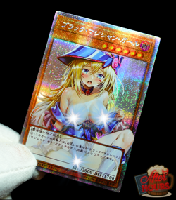 Yu-Gi-Oh Dark Magician Girl Waifu Secret Rare Alt Art Holo Anime Fan Custom Card - Image 1