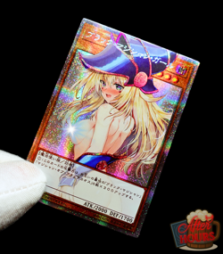 Yu-Gi-Oh Dark Magician Girl Secret Rare Alt Art Holo Waifu Ecchi Fan Custom Card - Image 1