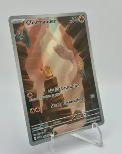 Pokemon TCG Charmander Scarlet Violet-151 Holo Illustration Rare Card 168/165 - Image 5