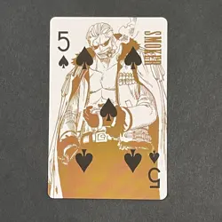 M1286 Smoker Japanese One Piece Film Gold Poker Playing Card - Image 1