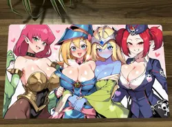 WVICM Table Playmat Mystical Elf Harpie Lady TCG CCG Pad Trading Card Game Mat - Image 1