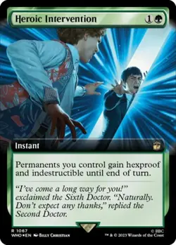 MTG English Heroic Intervention (Extended Art) (Surge Foil) NM Foil - Image 1
