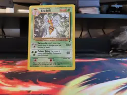 Beedrill Base Set 2 Rare Non Holo WOTC LP Pokemon Card Vintage Kanto Mint - Image 1