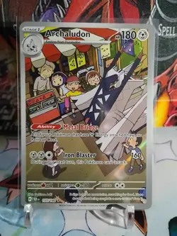 Pokemon TCG Archaludon Card 155/142 Stellar Crown Illustration Rare NM Condition - Image 1