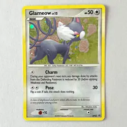 Glameow D23 Black Star Promo Holo Pokemon TCG Card Diamond & Pearl 2008 LP - Image 1