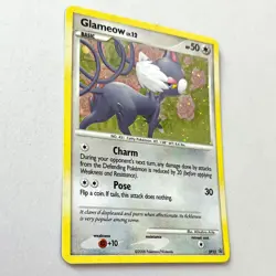 Glameow D23 Black Star Promo Holo Pokemon TCG Card Diamond & Pearl 2008 LP - Image 3