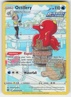 Octillery TG03/TG30 Holo Brilliant Stars Trainer Gallery Pokemon NM - Image 1