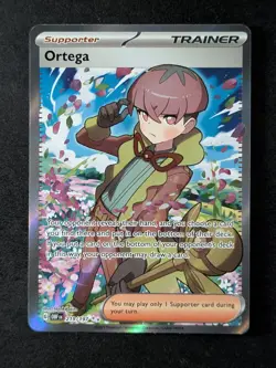 2023 Pokemon ORTEGA #219/197 SV Obsidian Flames - OBF EN Ultra Rare - Image 1