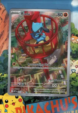 Pokemon TCG Riolu MEP Promo Pokemon Center Stamped MEP010 NM/M - Image 1