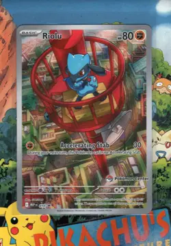 Pokemon TCG Riolu MEP Promo Pokemon Center Stamped MEP010 NM/M 3 - Image 1