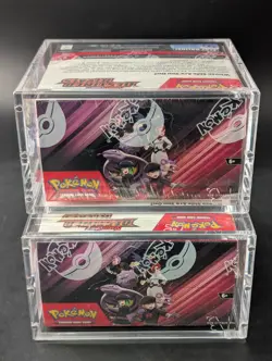 Lot (2) Pokemon SV10 Destined Rivals English Booster Boxes Sealed w/ Acrylic - Image 4