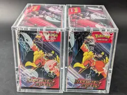 Lot (2) Pokemon SV10 Destined Rivals English Booster Boxes Sealed w/ Acrylic - Image 5