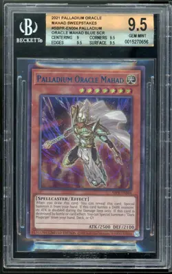 Palladium Oracle Mahad SBPR-EN004 Sweepstakes Promo Yugioh BGS 9.5 Gold *658 - Image 1