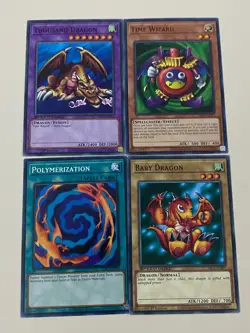 Yugioh - Thousand Dragon Time Wizard Baby Polymerization NM - Free Holo - A - Image 1