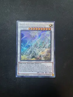 Yugioh Blue-Eyes Spirit Dragon SHIV-EN052 1st Edition Secret Rare LP - Image 2