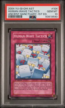 Human-wave Tactics AST-104 1st Edition Common Yugioh PSA 10 *590 - Image 1