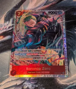 One Piece Adventure on Kami's Island Roronoa Zoro SR English Near Mint - Image 1