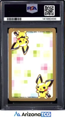 Pokemon 2000 Dunsparce 206 5 Of Spades Gold Playing Card Japanese GEM MT PSA 10 - Image 2