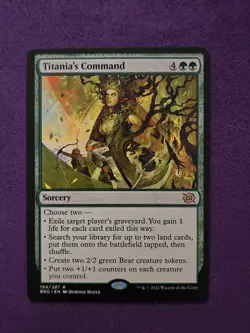 MTG Titania's Command NM The Brothers' War BRO Magic Gathering card - Image 1