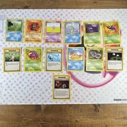 Vintage Pokemon Fossil Card Lot of 13 Common/Uncommon LP/NM No Duplicates #40 - Image 1