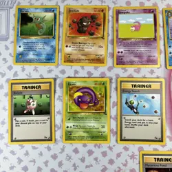 Vintage Pokemon Fossil Card Lot of 13 Common/Uncommon LP/NM No Duplicates #40 - Image 2