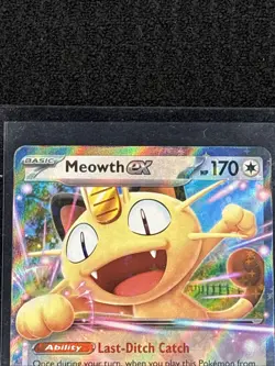 Meowth ex 062/088 Me03: Perfect Order Holo Pokemon card - Image 3