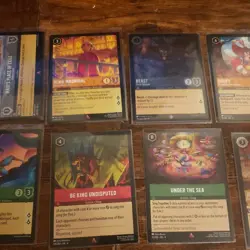 Disney Lorcana TCG Multiple Sets Cold Foil Rare Lot Of 100 Cards Uncommon Rare - Image 3