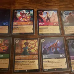 Disney Lorcana TCG Multiple Sets Cold Foil Rare Lot Of 100 Cards Uncommon Rare - Image 4