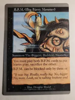 B.F.M. - Big Furry Monster- Cards - Both Halves - MTG - Magic the Gathering-LP - Image 2
