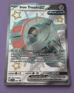 Pokemon Black Star Promo Iron Treads ex Full Art Holo Card SVP EN 073 NM - Image 1