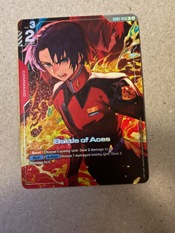 Gundam Card Game Newtype Rising GD01-111 R+ Battle of Aces Alt Art - Image 1